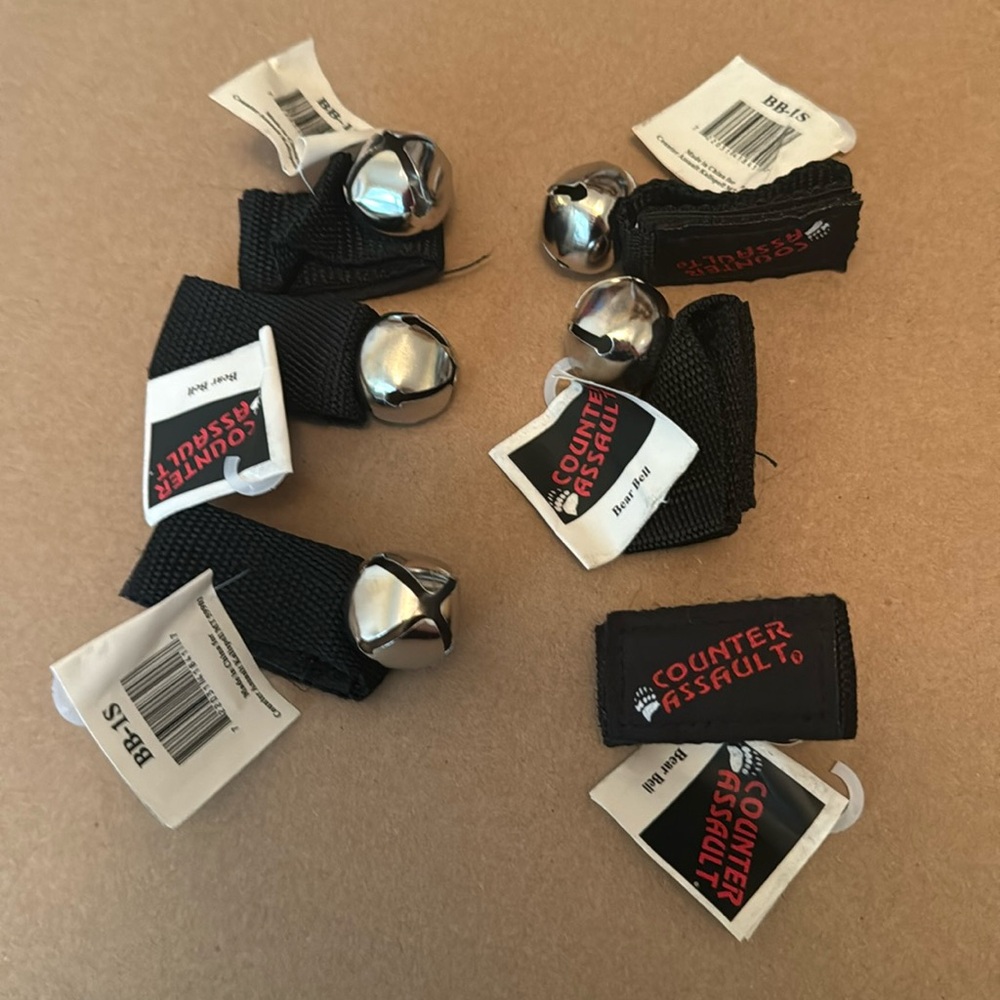 Counter Assault bear bell for hikers, campers and anyone outdoors! Brand new #6.